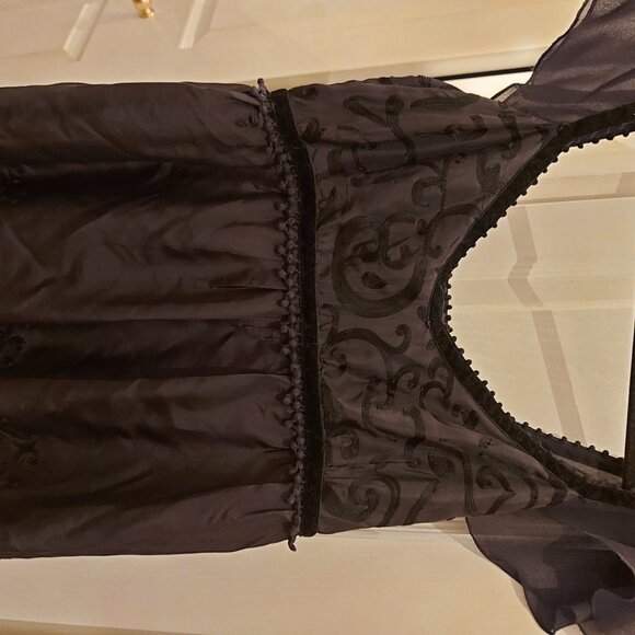 Silk and Velvet in Black - Picture 6 of 6